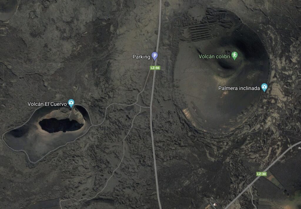 Volcán Montaña Negra lz30 y lz56