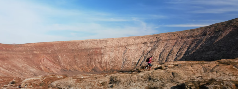 Caldera Blanca por su cresta