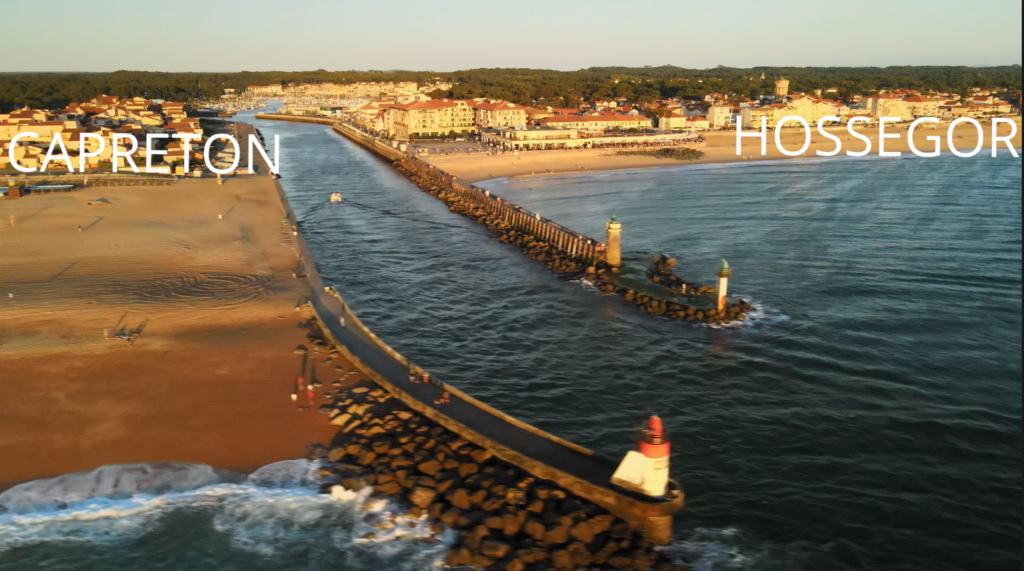 Ría entre Capreton y Hossegor