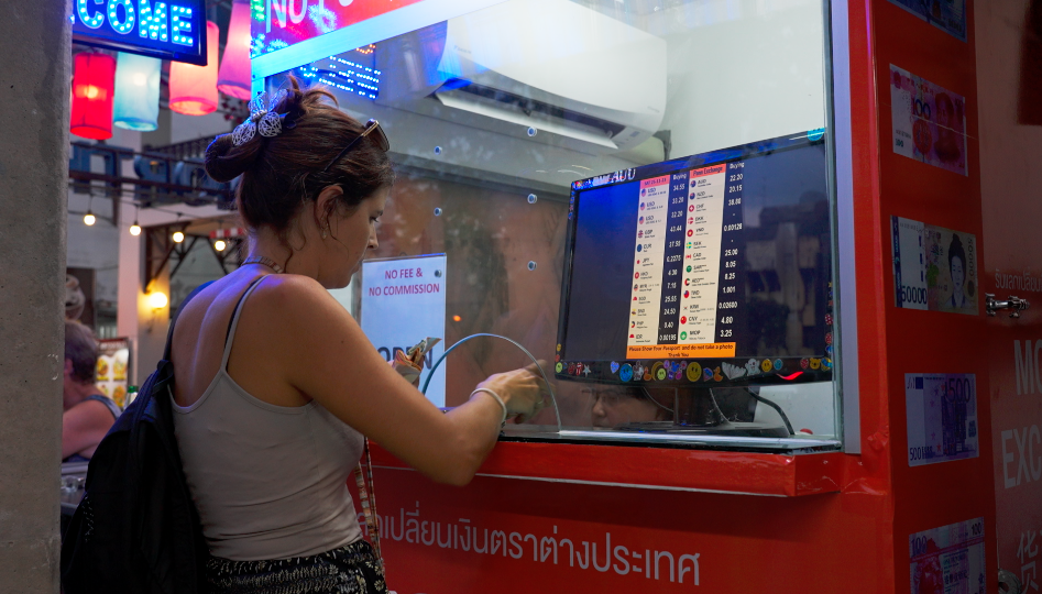 Cambiando dinero en Chiang Mai