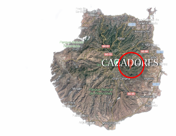 Localización Cazadores en Gran Canaria