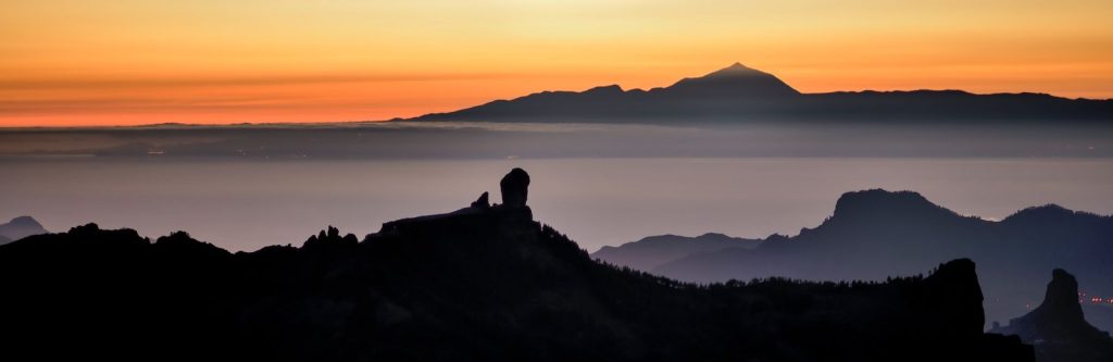 El Teide, Bentayga y Roque Nublo por Bernardo Suarez Falcón